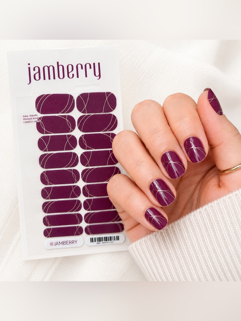 Jamberry Nail Wrap: Wine Not
